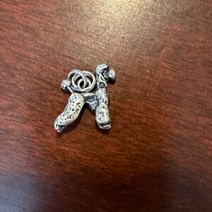 Vintage Sterling Silver Poodle Charm or Pendant